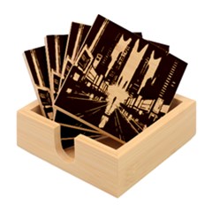 City People Cyberpunk Bamboo Coaster Set