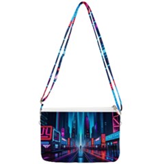 City People Cyberpunk Double Gusset Crossbody Bag by Jancukart