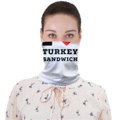 I Love Turkey Sandwich Face Covering Bandana (adult) by ilovewhateva