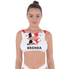 I Love Brenda Bandaged Up Bikini Top by ilovewhateva