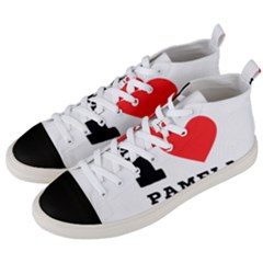 I Love Pamela Men s Mid-top Canvas Sneakers by ilovewhateva