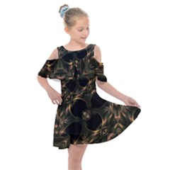 Flytrap Kids  Shoulder Cutout Chiffon Dress by MRNStudios