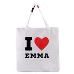 I Love Emma Grocery Tote Bag by ilovewhateva