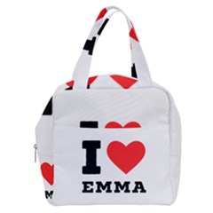 I Love Emma Boxy Hand Bag by ilovewhateva