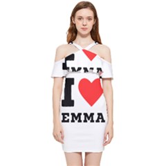 I Love Emma Shoulder Frill Bodycon Summer Dress by ilovewhateva