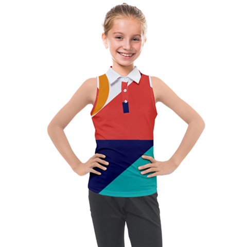 Zip Pay Special Series 13 Kids  Sleeveless Polo Tee by Mrsondesign