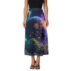 Fantasy People Mysticism Composing Classic Midi Chiffon Skirt by Jancukart