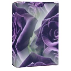 Purple Flower Rose Petals Plant Playing Cards Single Design (rectangle) With Custom Box by Jancukart