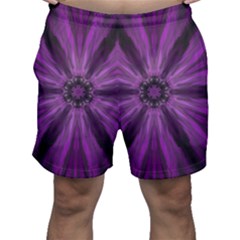 Pattern Purple Symmetry Dark Men s Shorts