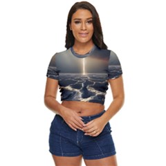 Apocalypse Armageddon Apocalyptic Side Button Cropped Tee by Jancukart