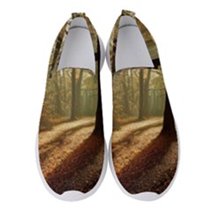 Autumn Nature Woodland Woods Trees Women s Slip On Sneakers by Jancukart