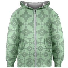 Pattern Kids  Zipper Hoodie Without Drawstring