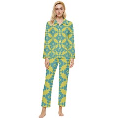 Pattern 4 Womens  Long Sleeve Velvet Pocket Pajamas Set by GardenOfOphir