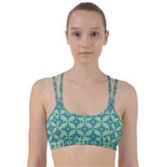 Pattern 3 Line Them Up Sports Bra by GardenOfOphir