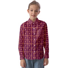 Pattern 9 Kids  Long Sleeve Shirt by GardenOfOphir