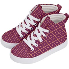 Pattern 9 Kids  Hi-top Skate Sneakers by GardenOfOphir