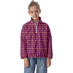 Pattern 9 Kids  Half Zip Hoodie by GardenOfOphir