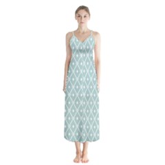 Pattern 12 Button Up Chiffon Maxi Dress by GardenOfOphir