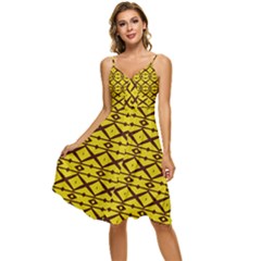 Pattern 16 Sleeveless Tie Front Chiffon Dress