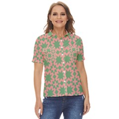 Pattern 18 Women s Short Sleeve Double Pocket Shirt