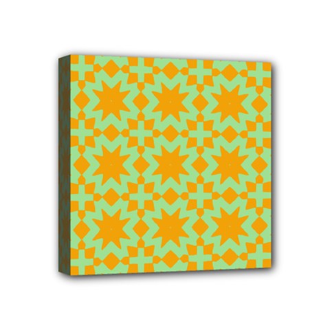 Pattern 21 Mini Canvas 4  X 4  (stretched) by GardenOfOphir