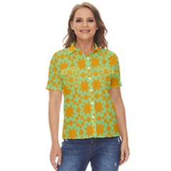 Pattern 21 Women s Short Sleeve Double Pocket Shirt