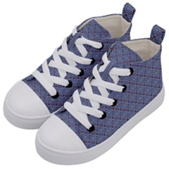 Blue Diamonds Kids  Mid-top Canvas Sneakers by Sparkle