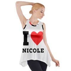 I Love Nicole Side Drop Tank Tunic by ilovewhateva