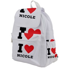 I Love Nicole Top Flap Backpack by ilovewhateva