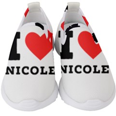 I Love Nicole Kids  Slip On Sneakers by ilovewhateva