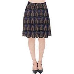 Digitalart Balls Velvet High Waist Skirt by Sparkle