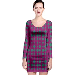 Pattern 26 Long Sleeve Bodycon Dress by GardenOfOphir