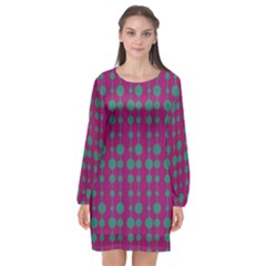 Pattern 26 Long Sleeve Chiffon Shift Dress  by GardenOfOphir