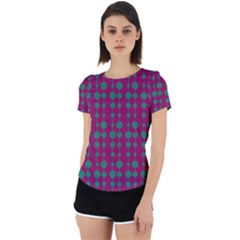 Pattern 26 Back Cut Out Sport Tee by GardenOfOphir