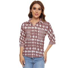 Pattern 25 Women s Quarter Sleeve Pocket Shirt