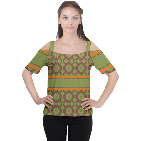 Pattern 29 Cutout Shoulder Tee by GardenOfOphir