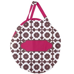 Pattern 31 Giant Round Zipper Tote by GardenOfOphir