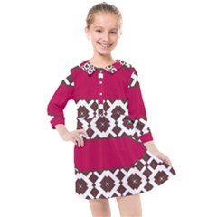 Pattern 31 Kids  Quarter Sleeve Shirt Dress by GardenOfOphir