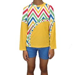 Pattern 32 Kids  Long Sleeve Swimwear by GardenOfOphir