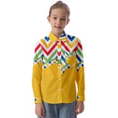 Pattern 32 Kids  Long Sleeve Shirt by GardenOfOphir