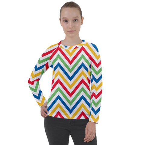 Pattern 33 Women s Long Sleeve Raglan Tee by GardenOfOphir