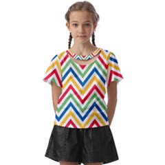 Pattern 33 Kids  Front Cut Tee by GardenOfOphir