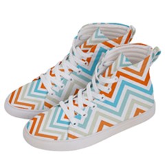 Pattern 36 Men s Hi-top Skate Sneakers by GardenOfOphir