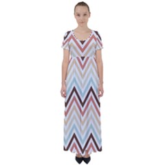 Pattern 38 High Waist Short Sleeve Maxi Dress by GardenOfOphir