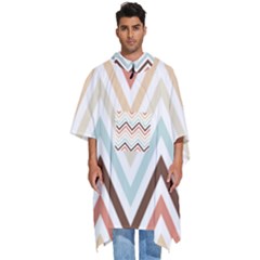 Pattern 38 Men s Hooded Rain Ponchos by GardenOfOphir