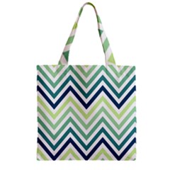 Pattern 37 Zipper Grocery Tote Bag