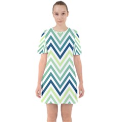 Pattern 37 Sixties Short Sleeve Mini Dress by GardenOfOphir