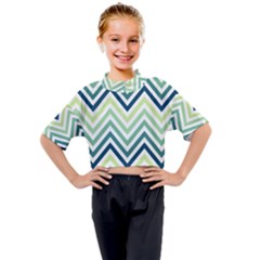 Pattern 37 Kids Mock Neck Tee