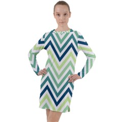 Pattern 37 Long Sleeve Hoodie Dress