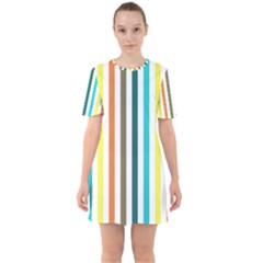 Pattern 42 Sixties Short Sleeve Mini Dress by GardenOfOphir